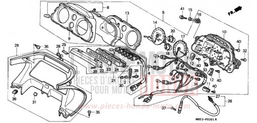 METER (CBR1000FK) CBR1000FK de 1989